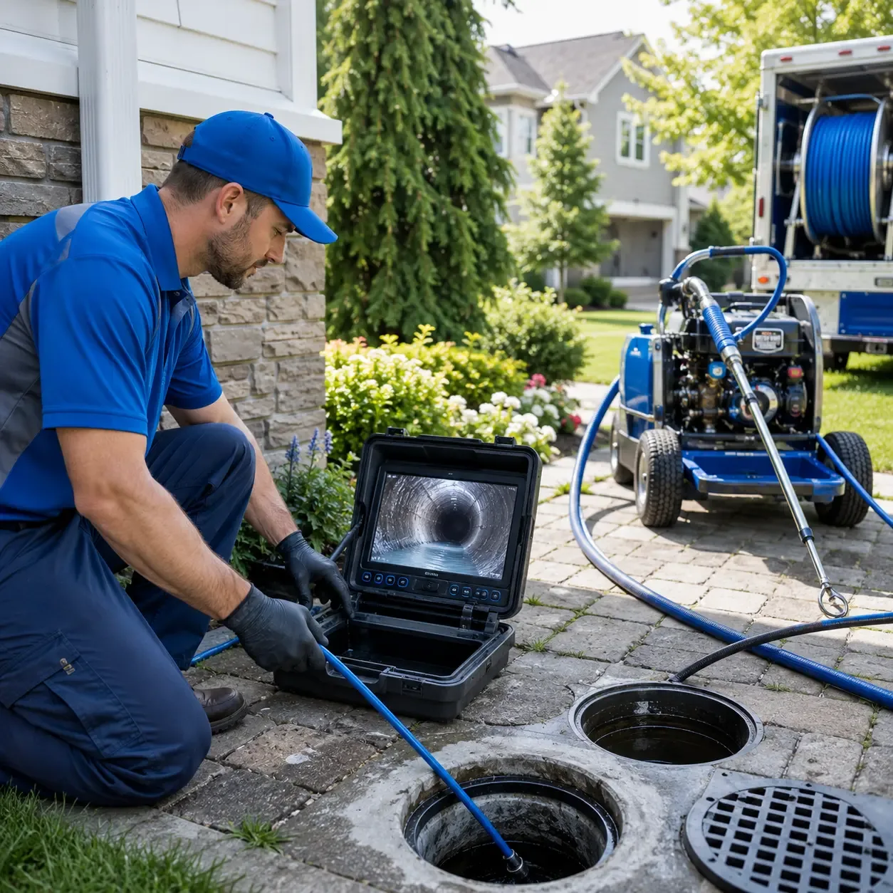 Outdoor drain cleaning professionals serving Irondale, OH