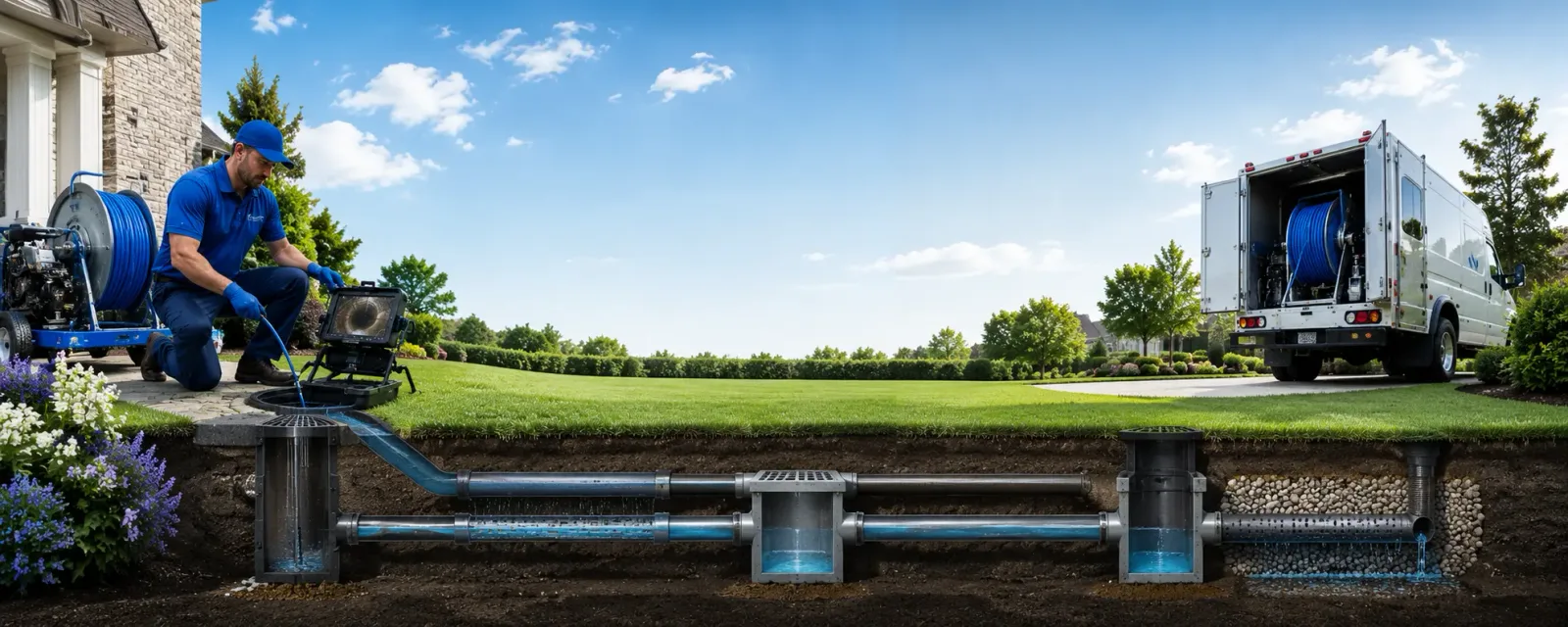 Outdoor drain cleaning information for Irondale, OH